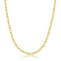 Sterling Silver 3mm Cuban Chain - Gold Plated