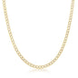 Sterling Silver 3mm Pave Cuban Chain - Gold Plated