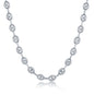 Sterling Silver 6mm Puffed Marina Chain - Rhodium Plated