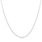 Sterling Silver 1.4mm Diamond Cut Chain - Rhodium Plated