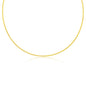 Sterling Silver 2mm Round Omega Chain - Gold Plated