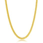 Sterling Silver 4mm 'Solid' Miami Cuban Chain - Gold Plated