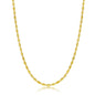 Sterling Silver 2mm Oval Moon-Cut Chain - Gold Plated