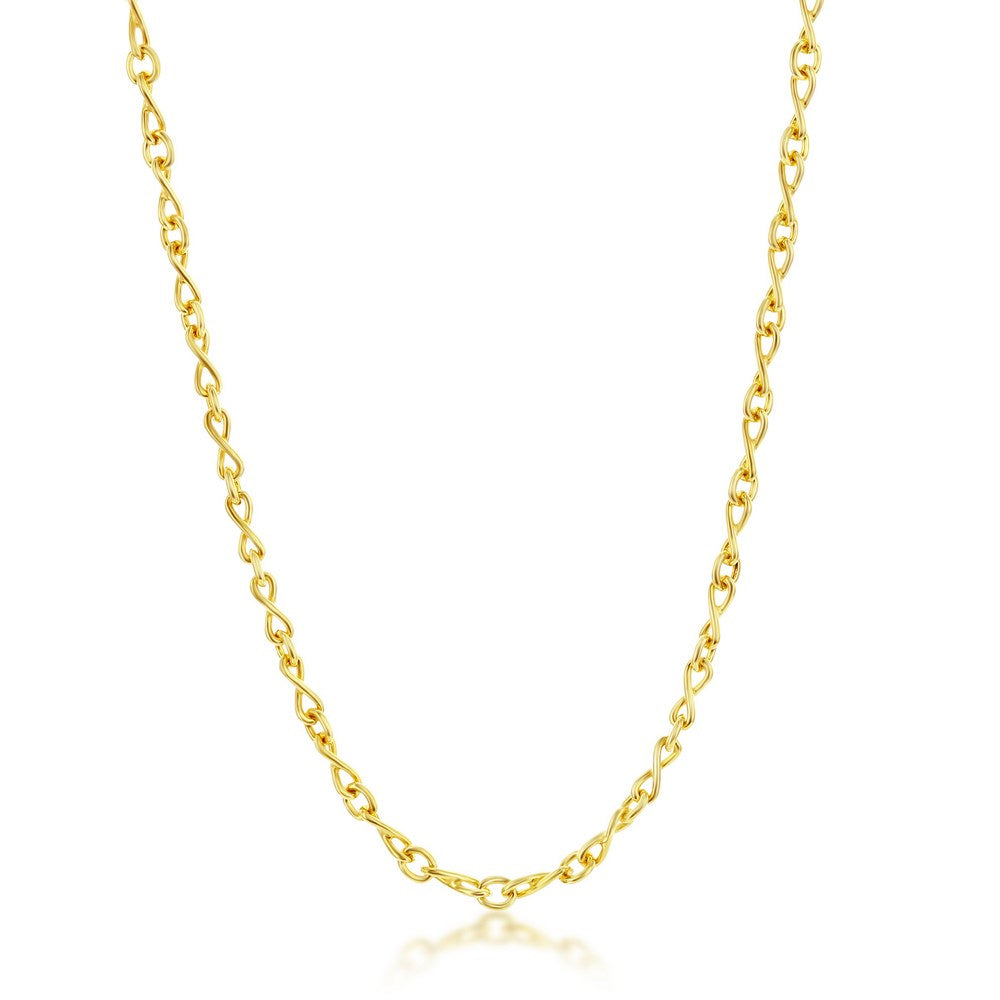 Sterling Silver Infinity Chain - Gold Plated