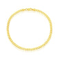 Sterling Silver 3.5mm Cuban Anklet - Gold Plated