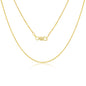 Sterling Silver 1.0mm Box Chain - Gold Plated