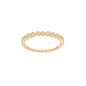 Diamond Milgrain Bezel Stackable Band