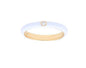 White Enamel Ring with Diamond