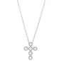 Diamond and Milgrain Cross Necklace