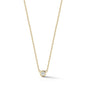 Plain Bezel Diamond Necklace