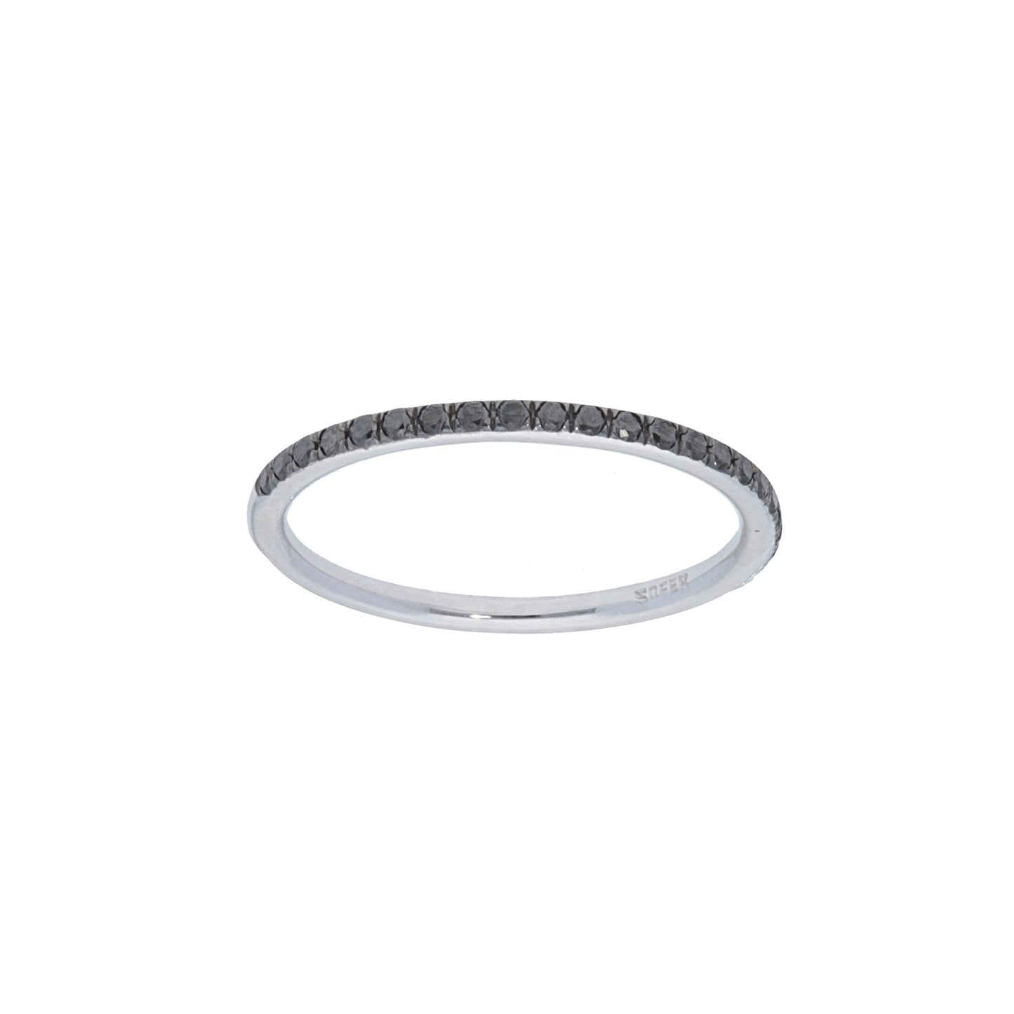 1/2 Way Around Black Diamond Stackable Band