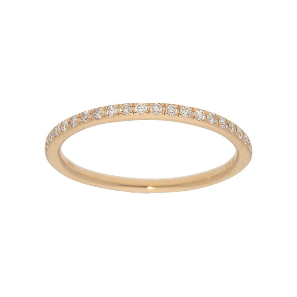 1/2 Way Around Diamond Stackable Band