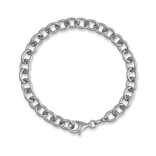 Sterling Silver Circle Link Bracelet