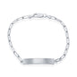 Sterling Silver Paperclip ID Bracelet