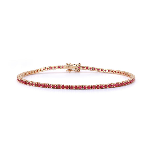 Ruby Tennis Bracelet