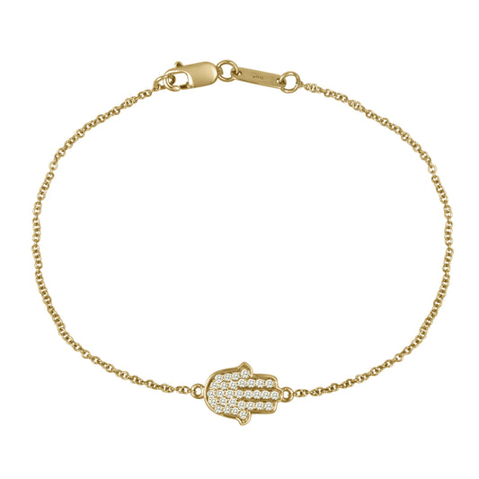 Diamond Hamsa Bracelet