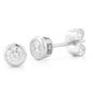 Plain Bezel Diamond Stud Earrings