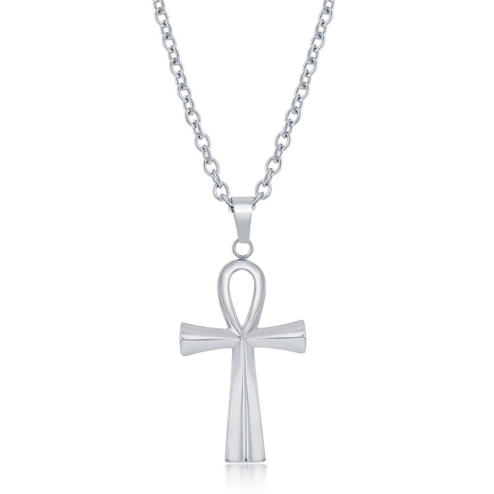 Stainless Steel Ankh Cross Necklace