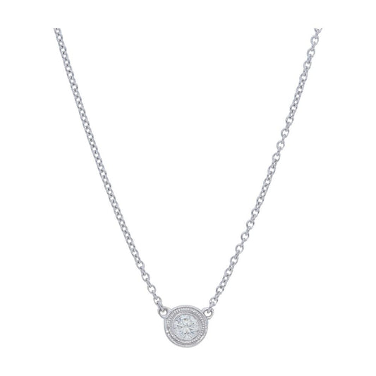 Single Milgrain Bezel Diamonds by the Yard Necklace