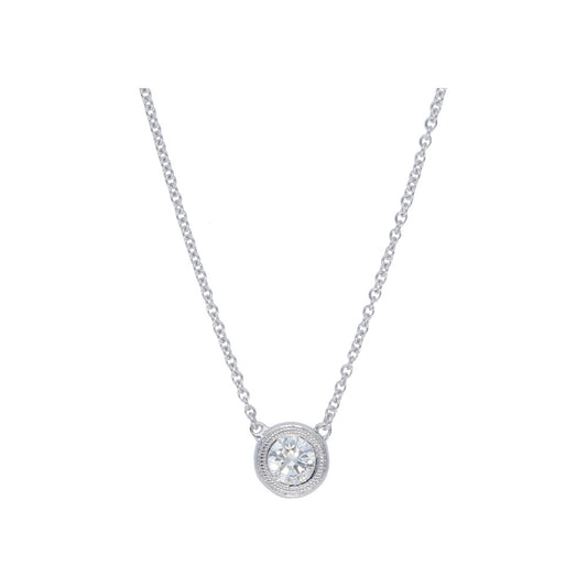 Single Milgrain Bezel Diamonds by the Yard Necklace