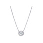 Single Milgrain Bezel Diamonds by the Yard Necklace