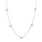 5 Milgrain Bezel Diamonds by the Yard Necklace