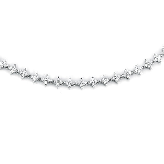 4 Diamond Cluster Choker