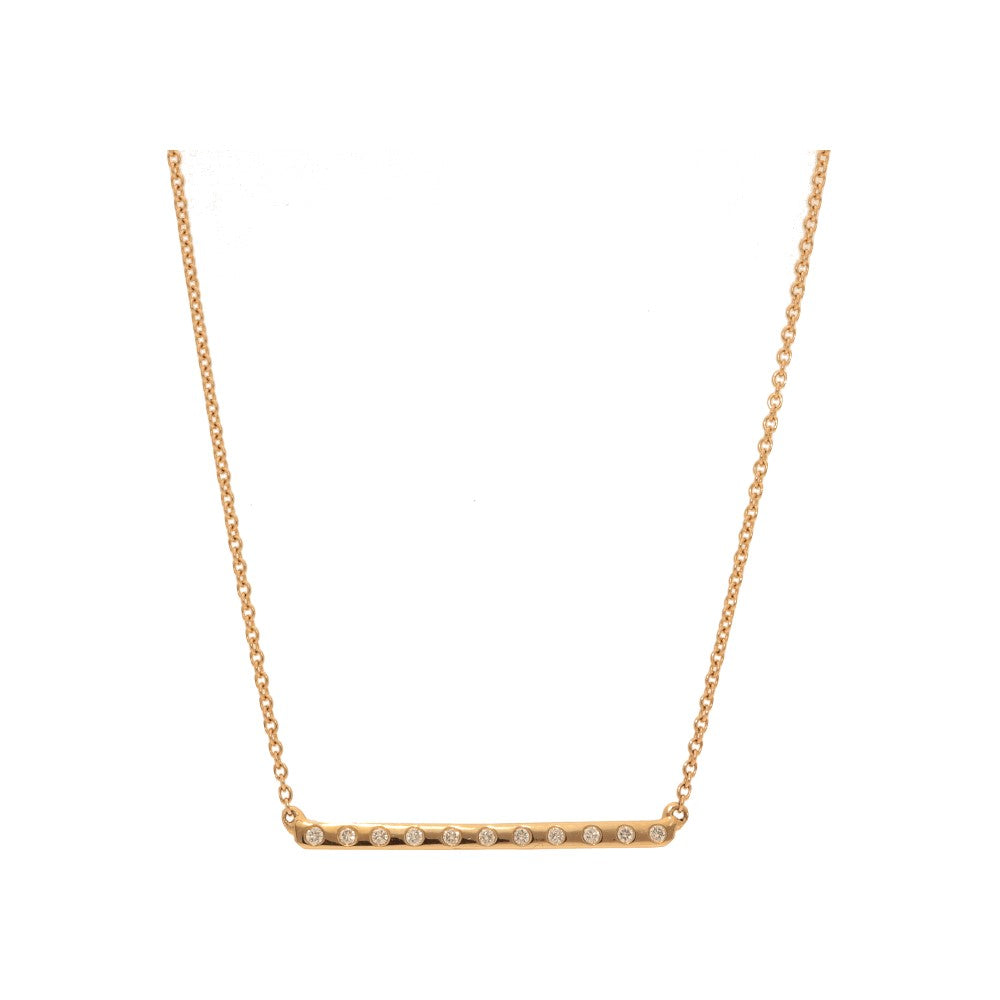 X-Small Diamond Bar Necklace