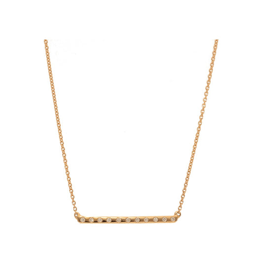 X-Small Diamond Bar Necklace