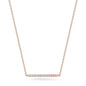 Delicate Diamond Bar Necklace