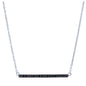 Black Diamond Bar Necklace