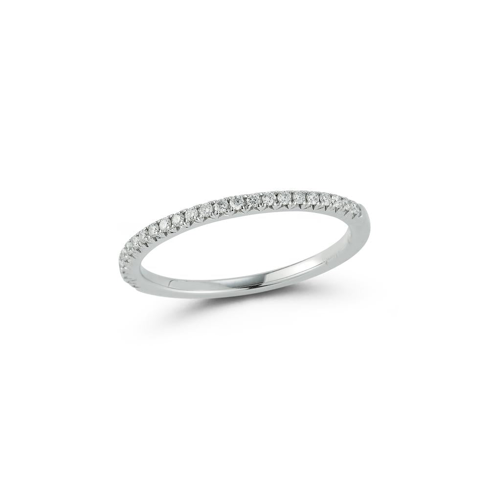 1/2 Way Around Diamond Stackable Band