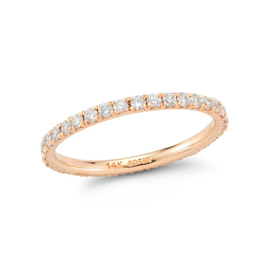 1/2 Way Around Diamond Stackable Band