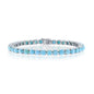 Sterling Silver 5mm Larimar Tennis Bracelet