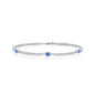 Sterling Silver CZ Evil Eye Tennis Bracelet