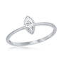 Sterling Silver Marquise CZ Ring